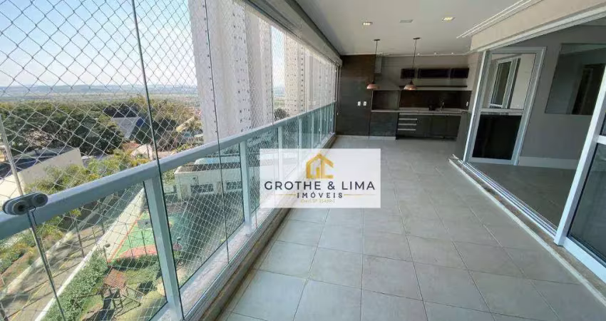 Apartamento com 4 dormitórios para alugar, 245 m² por r$ 13.277,43/mês - jardim das colinas - são josé dos campos/sp