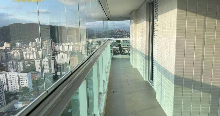 Apartamento com 2 dormitórios à venda, 107 m² por R$ 1.600.000,00 - Pompéia - Santos/SP