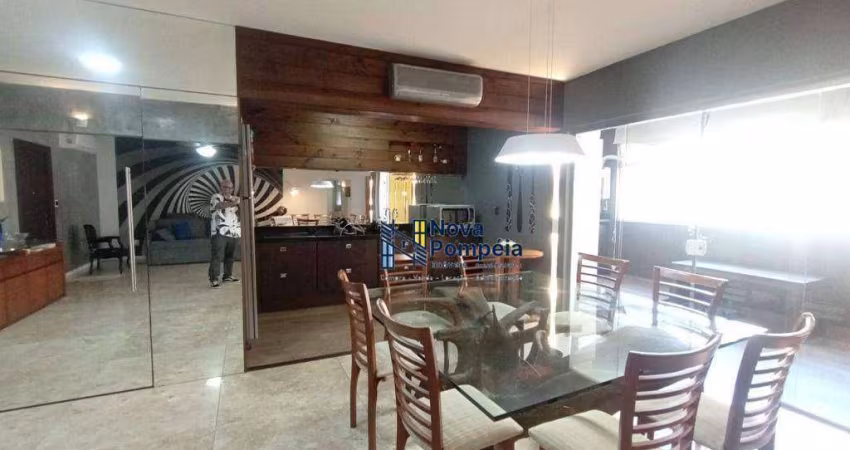 Apartamento com 2 dormitórios à venda, 140 m² por R$ 1.200.000,00 - Pompéia - Santos/SP