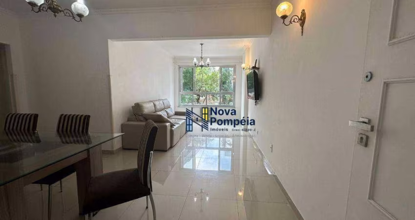 Apartamento com 3 dormitórios para alugar, 127 m² por R$ 5.500/mês - Pompéia - Santos/SP