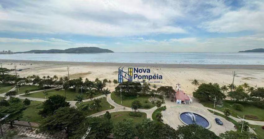 Apartamento com 2 dormitórios à venda, 133 m² por r$ 1.050.000 - pompéia - santos/sp