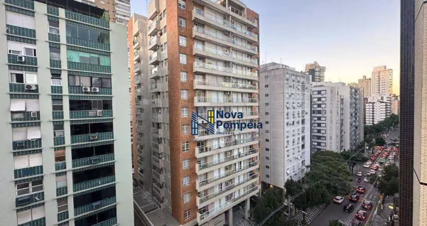 Sala living com 1 dormitório para alugar, 47 m² por r$ 3.300/mês - gonzaga - santos/sp