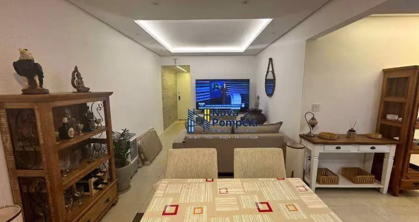 Apartamento com 1 dormitório à venda, 70 m² por r$ 539.000 - pompéia - santos/sp