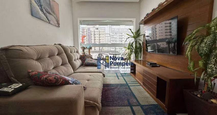 Apartamento com 3 dormitórios à venda, 100 m² por r$ 1.280.000,00 - boqueirão - santos/sp