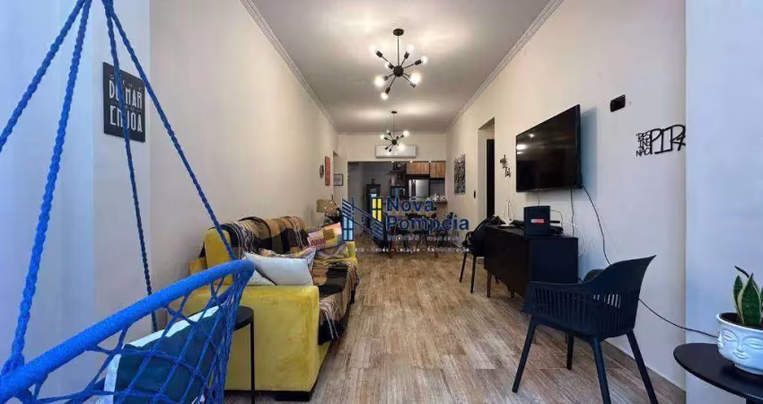 Apartamento com 2 dormitórios à venda, 75 m² por r$ 799.000 - pompéia - santos/sp