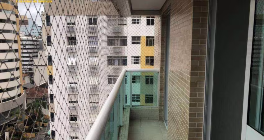 Apartamento com 1 dormitório para alugar, 53 m² por R$ 3.900,02/mês - Pompéia - Santos/SP