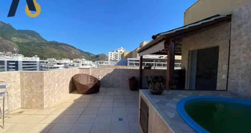 Cobertura com 3 dormitórios à venda, 146 m² por r$ 770.000,00 - freguesia de jacarepaguá - rio de janeiro/rj