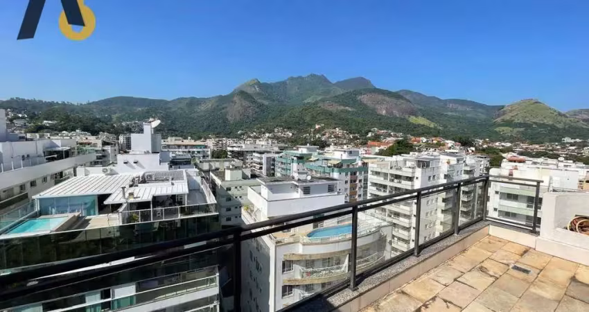Cobertura com 3 dormitórios à venda, 186 m² por r$ 750.000,00 - freguesia de jacarepaguá - rio de janeiro/rj