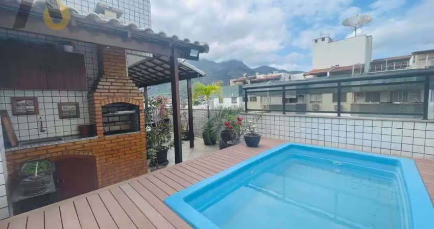 Cobertura com 3 dormitórios à venda, 156 m² por r$ 920.000,00 - jacarepaguá - rio de janeiro/rj