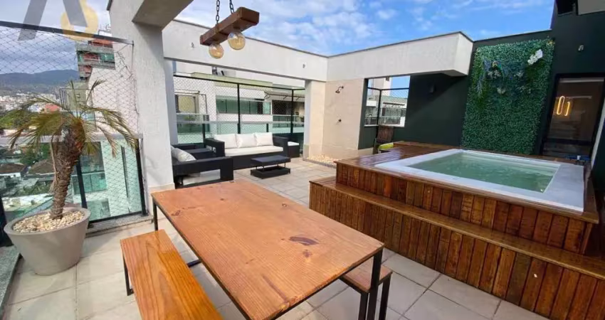 Cobertura com 3 dormitórios à venda, 169 m² por r$ 950.000,00 - pechincha - rio de janeiro/rj