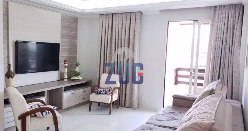 Apartamento à venda em valinhos, chácaras alpina, com 3 quartos, com 108 m²