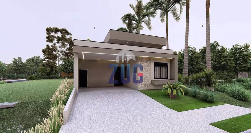 Casa à venda em Paulínia, Parque Brasil 500, com 3 suítes, com 168.88 m², Residencial Club Portinari