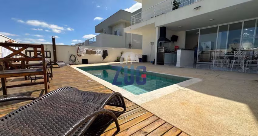 Sobrado à venda em valinhos, santa cruz, com 3 suítes, com 230 m², condomínio le village