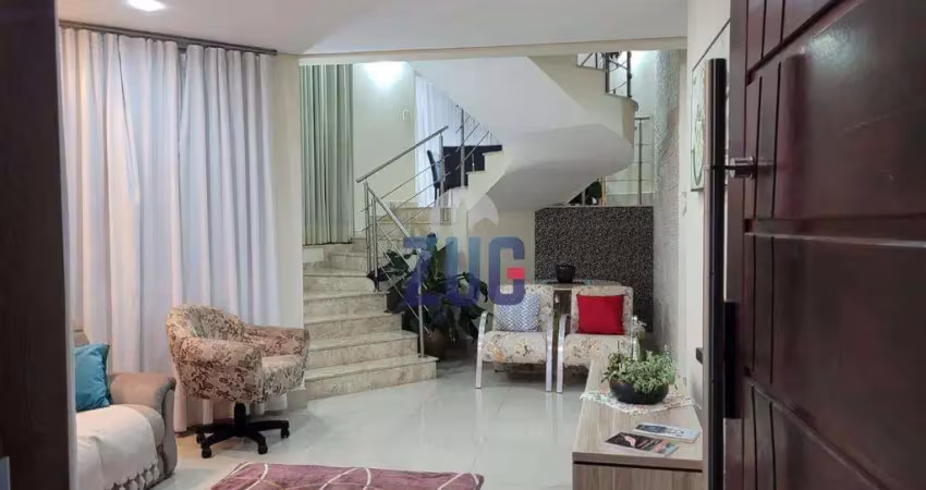 Sobrado à venda em campinas, swiss park, com 4 suítes, com 450 m², swiss park - lugano