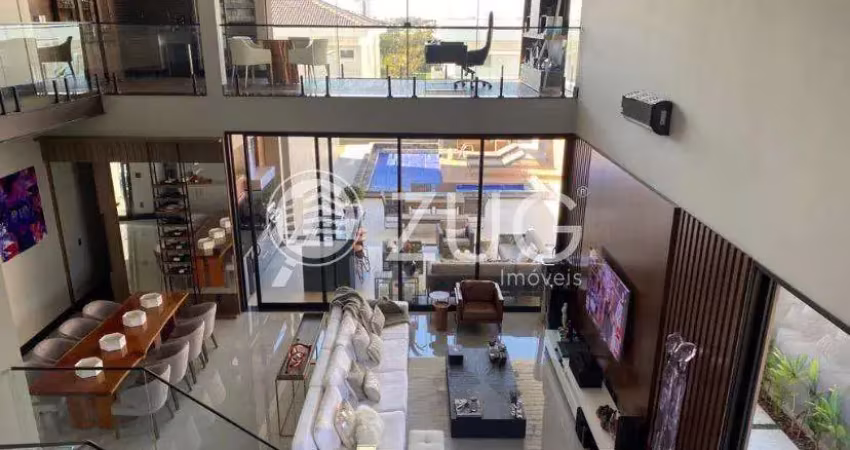 Sobrado à venda em campinas, loteamento mont blanc residence, com 4 suítes, com 490 m²