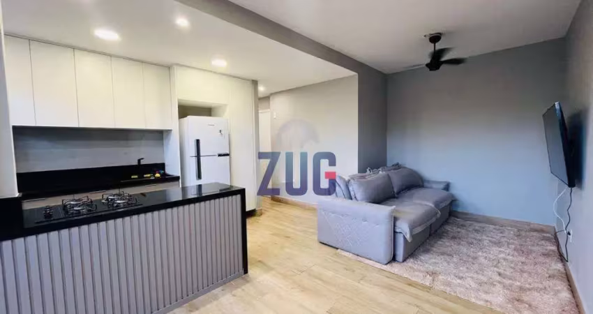 Apartamento à venda em valinhos, jardim novo horizonte, com 2 quartos, com 55 m²