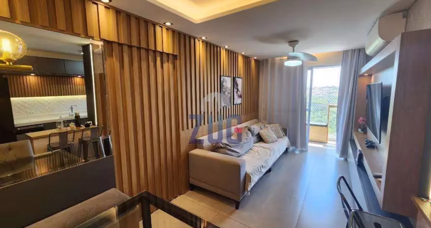 Apartamento à venda em paulínia, balneário tropical, com 3 quartos, com 80 m²