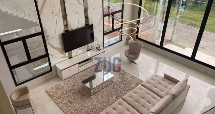 Sobrado à venda em louveira, santa isabel ii, com 4 suítes, com 414 m²