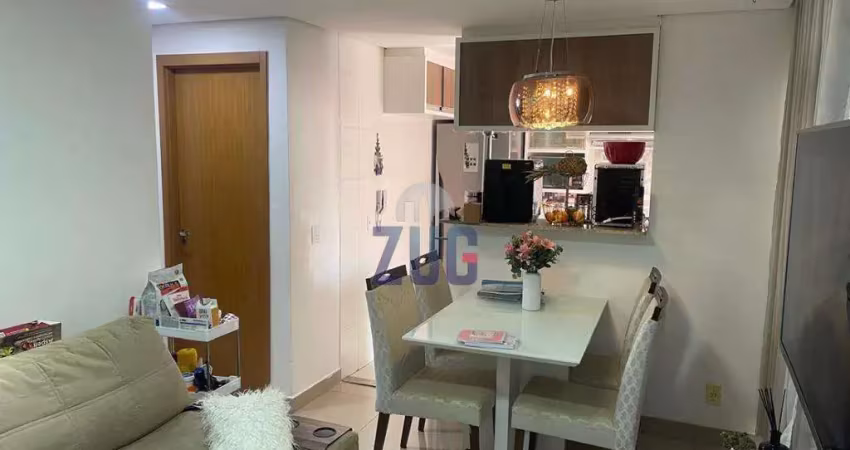 Apartamento à venda em campinas, parque das cachoeiras, com 2 quartos, com 44 m²