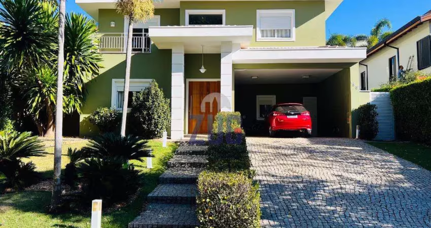 Sobrado à venda e para alugar em campinas, loteamento parque das sapucaias, com 4 suítes, com 288 m²