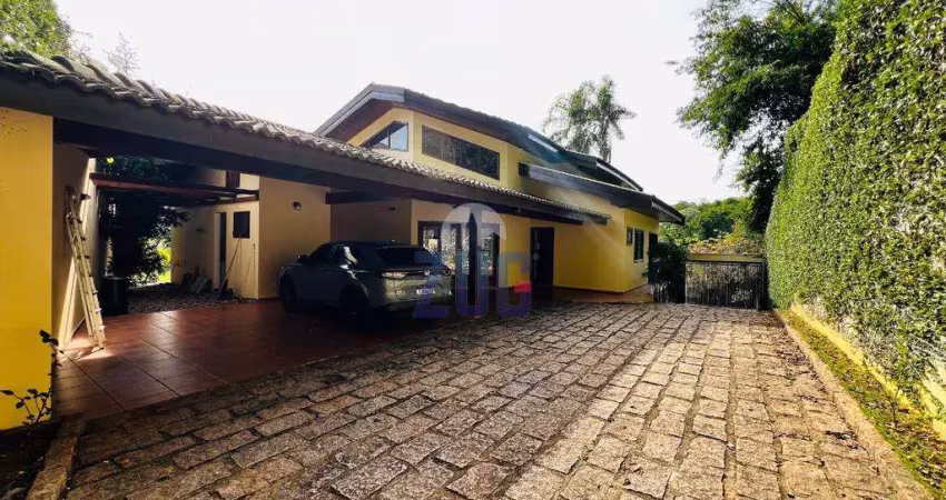 Casa à venda e para alugar em campinas, jardim botânico (sousas), com 4 suítes, com 369 m²