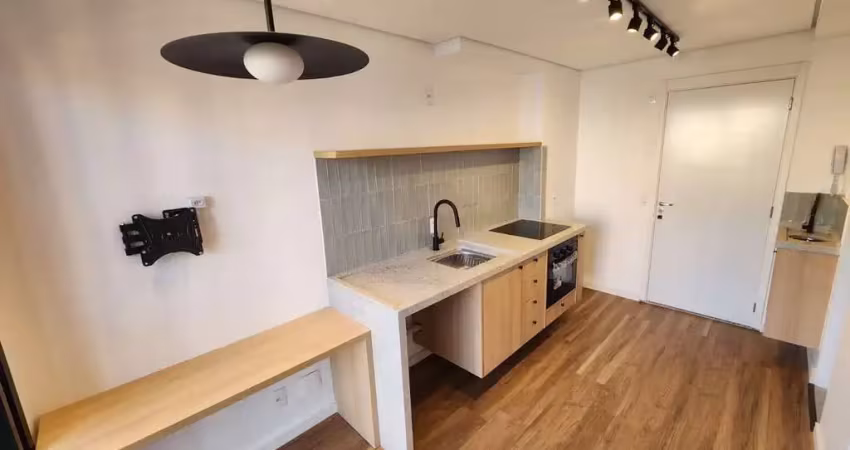 Apartamento para venda na vila olimpia, com 27 metros semimobiliado - 1 dormitório e vista livre.