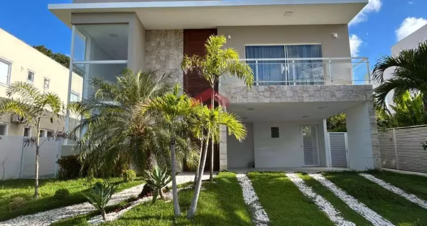 Casa em condomínio para venda em camaçari, alphaville (abrantes), 4 dormitórios, 3 suítes, 5 banheiros, 2 vagas