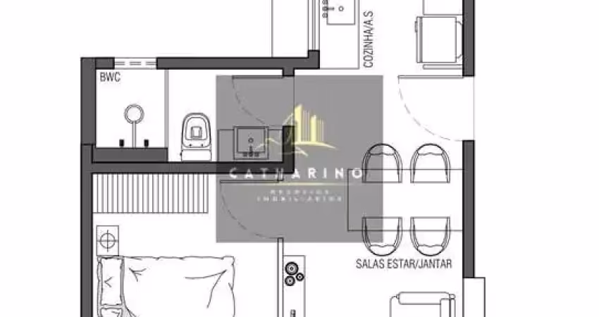 Apartamento com 1 quarto à venda na Rua Guaporé - D, 92, Centro, Chapecó