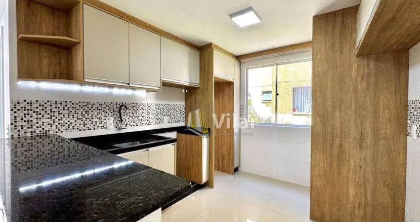 Apartamento com 2 dormitórios à venda, 45 m² por r$ 220.000 - santo antônio - são josé dos pinhais/pr