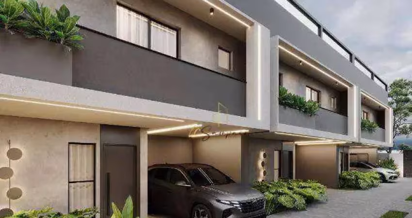 Sobrado com 3 dormitórios à venda, 120 m² por r$ 809.000 - rua são judas tadeu, 193 so01 capão raso - curitiba/pr