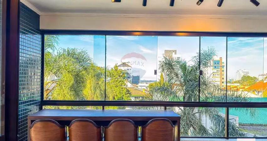Apartamento clube semi-mobiliado em lourdes com 04 dormitórios - vista para a piscina - frente.
