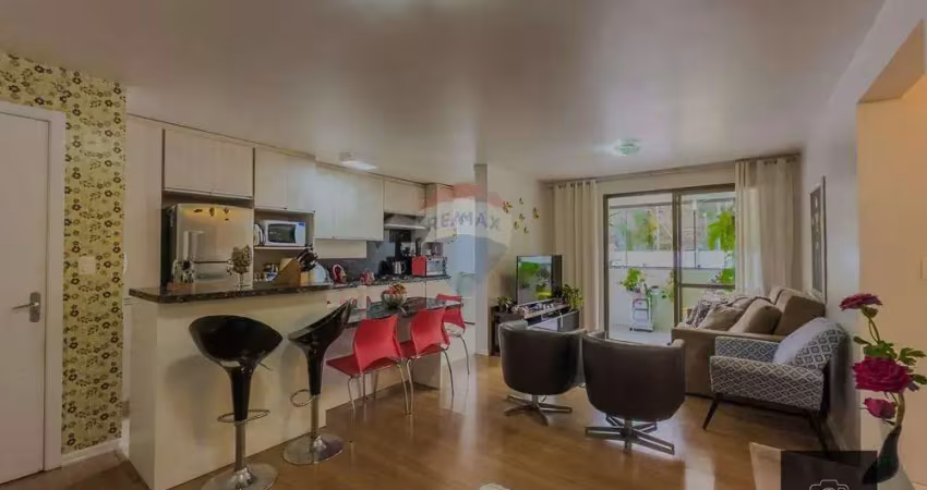 Apartamento semimobiliado com 2 dormitórios sendo uma suíte, prédio com elevador no villagio