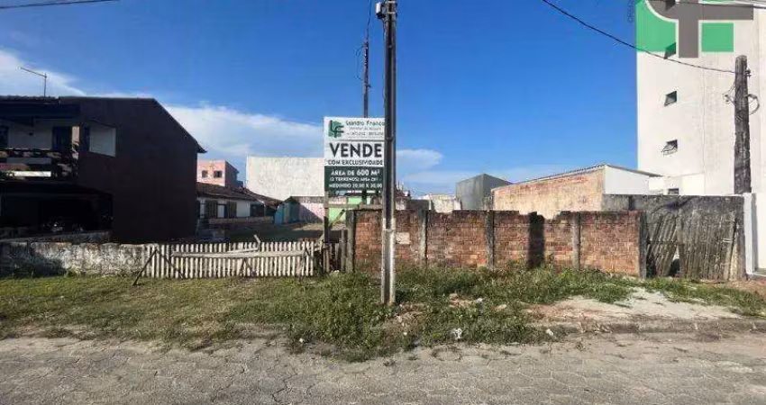 Te056 - terreno 600 m², apenas 30 metros da praia - praia grande