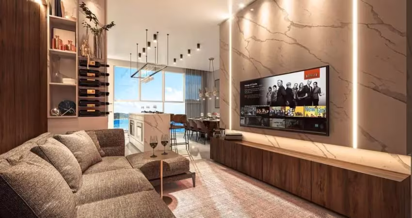 Apartamento em construção com 2 suítes a 150m do mar de bombas