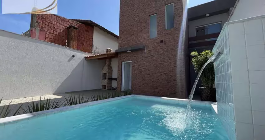 Casa sobreposta superior frente mar com piscina e churrasqueira em itanhaém!
