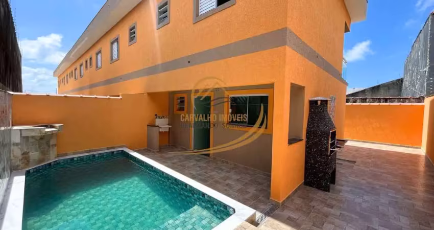 Oportunidade!! unidade dos fundos, sobrado em condomínio com piscina privativa em itanhaém!