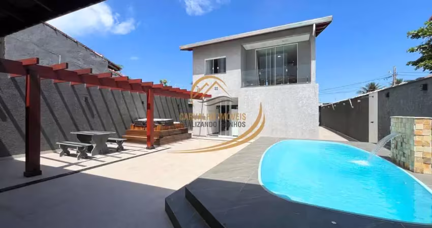 Sobrado alto padrão com 05 dorm, piscina, ofurô, 90 metros do mar em itanhaém!!