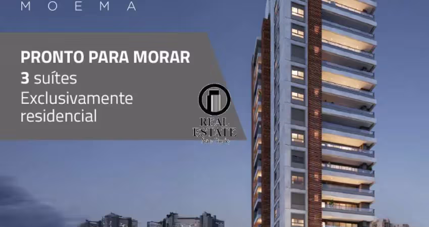 Apartamento para venda - 111.22m², 3 dormitórios, sendo 3 suites, 2 vagas - moema