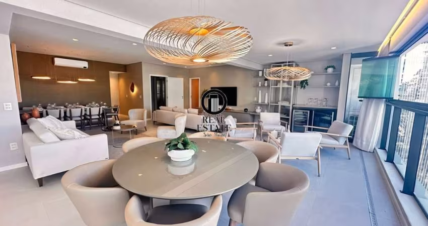 Apartamento para Venda - 196m², 4 dormitórios, sendo 2 suítes e 3 vagas - Chácara Santo Antônio (Zona Sul)