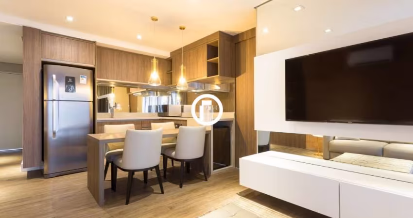 Apartamento TOTALMENTE MOBILIADO para venda 65m², 1 dormitório, 2 vagas - Vila Nova Conceição