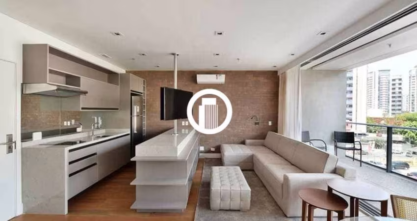 Apartamento TOTALMENTE MOBILIADO para venda 61m², 1 dormitório, 2 vagas - Vila Olímpia