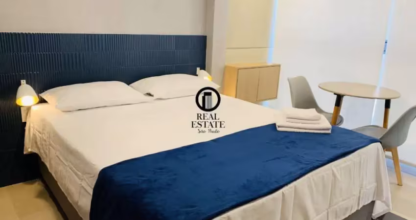 Apartamento studio para aluguel/locação 24m², totalmente mobiliado - consolação.