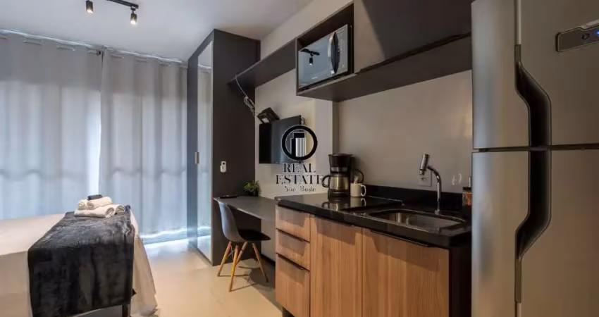 Apartamento studio para locação/aluguel mobiliado, 22m², 1 dormitório - consolação