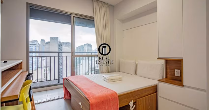 Apartamento STUDIO TOTALMENTE MOBILIADO para locação, 24m², 1 dormitório - República