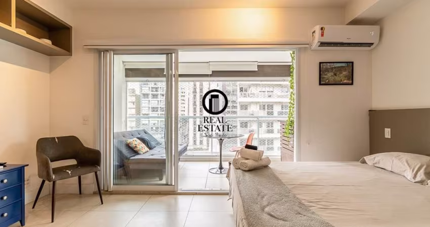 Apartamento mobiliado para locação/aluguel,  1 dormitório -  Consolação