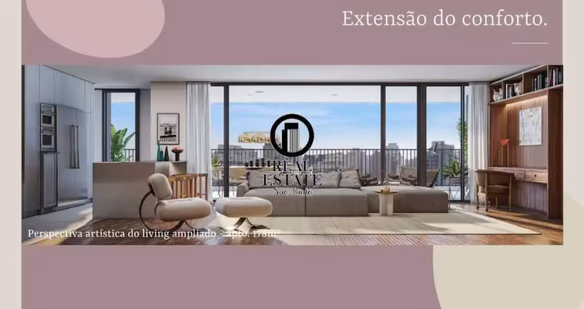 Apartamento para Venda - 176m², 3 dormitórios, sendo 3 suites, 3 vagas - Pinheiros