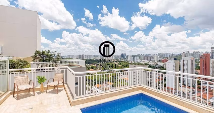 Cobertura Duplex para Venda - 284m², 4 dormitórios, sendo 3 suites, 3 vagas - Chácara Santo Antônio (Zona Sul)