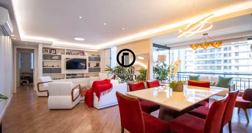 Apartamento para venda - 125m², 3 dormitórios, sendo 2 suites, 2 vagas - brooklin paulista