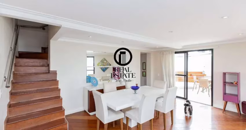 Cobertura duplex para venda - 202m², 5 dormitórios, sendo 3 suites, 3 vagas - santo amaro