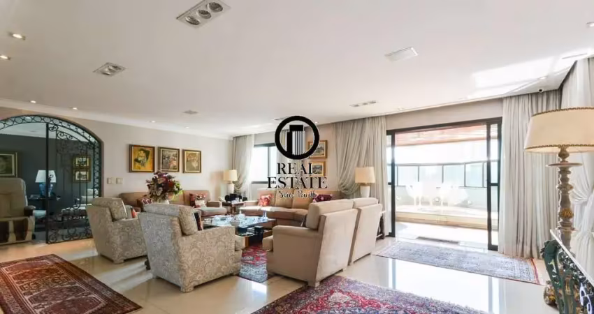 Apartamento para venda - 374m², 4 dormitórios, sendo 4 suites, 5 vagas - jardim anália franco